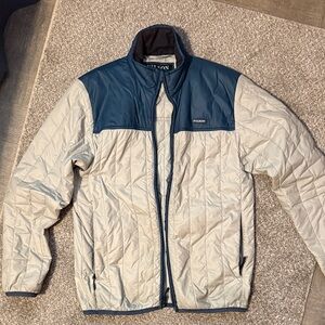 Filson Men's Puffer Jacket - Blue and Cream